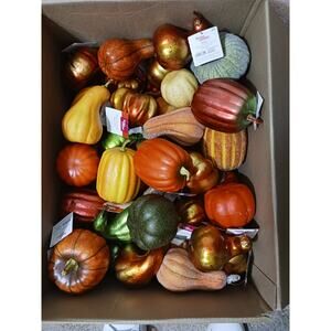 50 Count Artificial Fruit Pumpkins Gourds